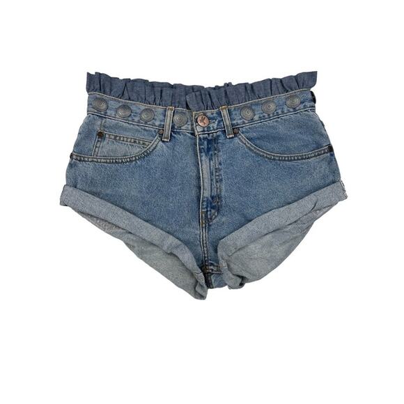 One X One Teaspoon - Vintage Le Bandits With Studs & Frill Details in Blue - Picture 1 of 4